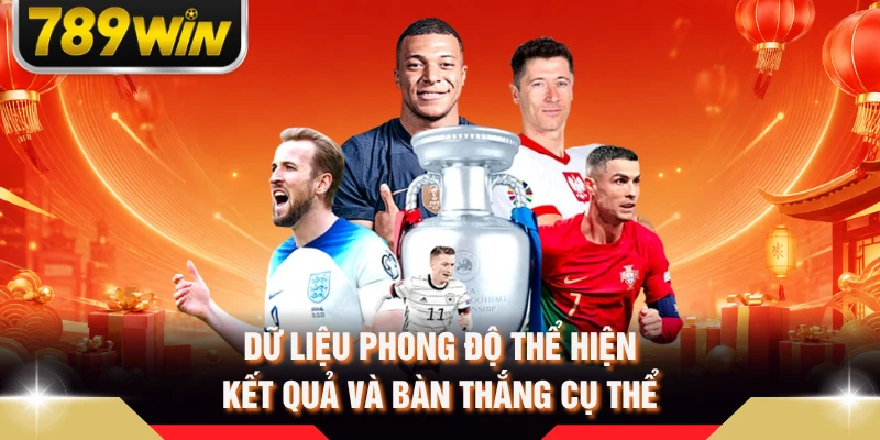 Dữ liệu phong độ thể hiện kết quả và bàn thắng cụ thể